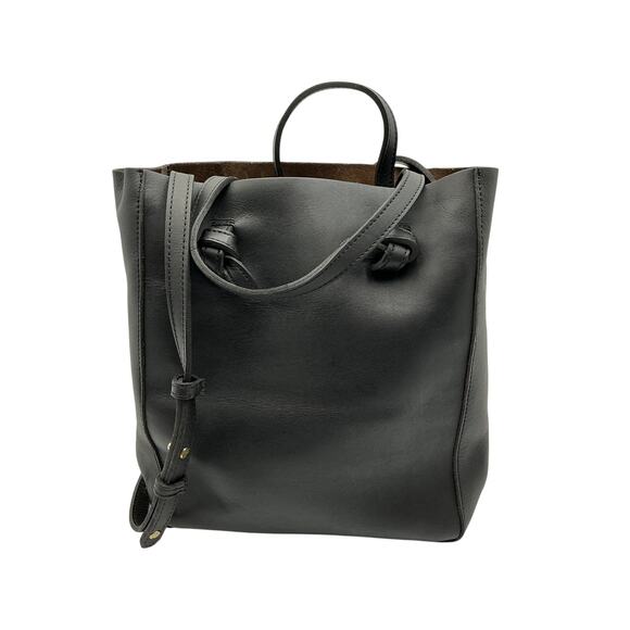 Nisolo 'Simone' Black Leather Convertible Shopper Bag Size OS - Picture 3 of 6